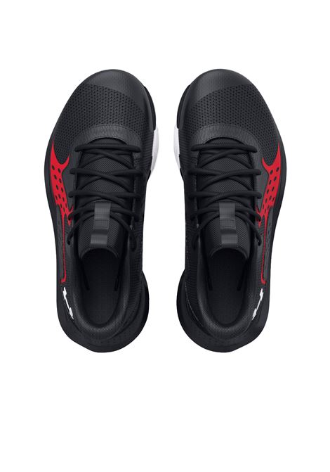 SCARPE DA BASKET GS JET '23 NERO ROSSO RAGAZZI UNDER ARMOUR | Scarpe basket | 3026635-0001